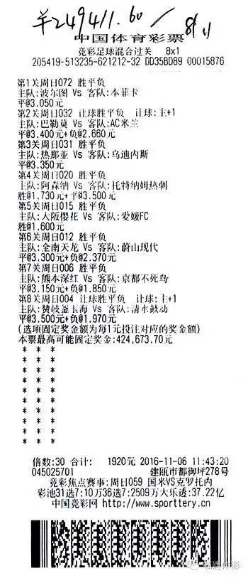 竞彩足球开奖奖金(竞彩足球开奖奖金计算器)  第2张